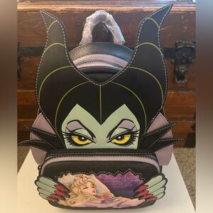 Loungefly Maleficent Backpack - Black, Green, Purple